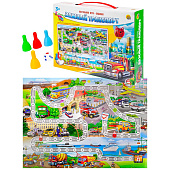 Игра настольная ходилка Важный транспорт, ИН-0245 Игра настольная ходилка Важный транспорт, ИН-0245