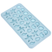 Форма для льда пластиковая "Морской мир" 15х28см, микс 317-4608 Форма для льда пластиковая "Морской мир" 15х28см, микс 317-4608