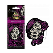 Ароматизатор подвесной картон AROMA CAR Dia de Muertos Diamond Girl Violet Ароматизатор подвесной картон AROMA CAR Dia de Muertos Diamond Girl Violet