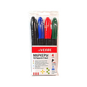  Набор маркеров deVENTE, 4 цвета, 5 мм, перманентных, (зел, крас, син, чер), 5043738 