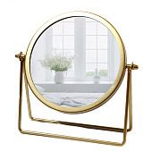 Зеркало настольное «PREMIUM MIRROR», d зеркальной поверхности 14,5 см, цвет золото Зеркало настольное «PREMIUM MIRROR», d зеркальной поверхности 14,5 см, цвет золото