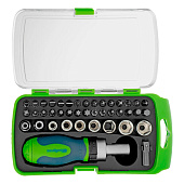 Отвертка реверсивная в наборе с битами Сибртех сталь,41 предмет Отвертка реверсивная в наборе с битами Сибртех сталь,41 предмет