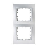 Рамка 2-м матовое серебро Карина Рамка 2-м матовое серебро Карина