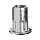 Резьбовые заклепки с насечками, М4, 20 шт, стальные, стандартный бортик, ЗУБР Профессионал Резьбовые заклепки с насечками, М4, 20 шт, стальные, стандартный бортик, ЗУБР Профессионал