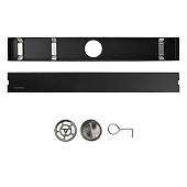 Трап линейный 500х70мм вертикальный D50 крышка литая сухой затвор графит Трап линейный 500х70мм вертикальный D50 крышка литая сухой затвор графит