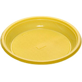  Тарелка одноразовая ФОПОС 10шт d165мм десертная (желтый) 