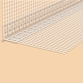 Штукатурный евроугол 4 мм c сеткой 100х150мм L3м /Кронос Штукатурный евроугол 4 мм c сеткой 100х150мм L3м /Кронос