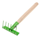 Грабли витые 6-зубые АГРОНОМ, деревянная рукоятка Сибртех 61758 