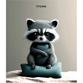  Тетрадь 48л линейка КТС Забавный енот 