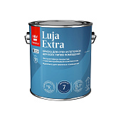  Краска моющаяся для стен и потолков экстрастойкая для влажных помещений Tikkurila Luja Extra 7 матовая База С 2,7л 