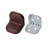  Уголок крепежный с накладкой большой, венге 
