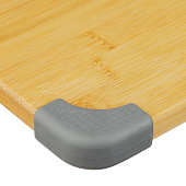  Доска разделочная Satoshi  бамбук, силикон, 35х25х1,5 см 851-187 