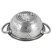 Дуршлаг 18см с двумя ручками из нержавеющей стали 4328 Дуршлаг 18см с двумя ручками из нержавеющей стали 4328