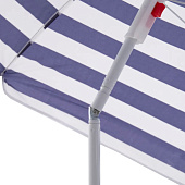 Зонт пляжный с наклонным механизмом d=180см h=190см, бело-синяя полоска арт.10123-1831 Зонт пляжный с наклонным механизмом d=180см h=190см, бело-синяя полоска арт.10123-1831