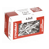 Заклепка вытяжная алюм/сталь 4,0х 8 (100 шт) Заклепка вытяжная алюм/сталь 4,0х 8 (100 шт)