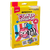 Фреска картина из песка и блесток Стикерняшки Селфи, Кпо-004