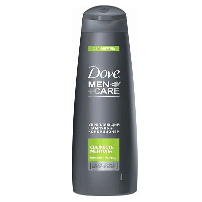  Шампунь Dove men Свежесть ментол 2в1 380мл 