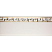  Карниз КЛЕВЕ ГАЛАНТ МЕАНДР 3х рядный с декор.планкой 50мм белый глянец/золото 300см 