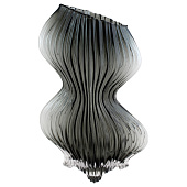  Ваза для цветов Орхидея, 19х29см, темное стекло 