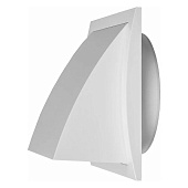  Вывод стенной с обратным клапаном 175х175 с выходом d100 белый 