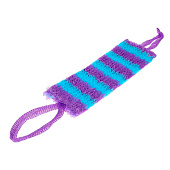  Мочалка для тела Медведь полосатый средней жесткости 12х42см 