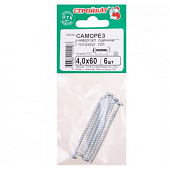  Саморезы пкр.универсальные оцинк. 4,0х60 (6 шт) 