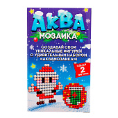Аквамозаика "Снежная баночка", дедушка мороз, более 200 шариков   9540960