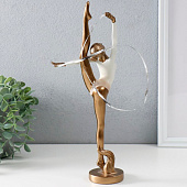 Сувенир полистоун "Гимнастка с лентой" бронза 14х6,5х32,5 см 9837989 Сувенир полистоун "Гимнастка с лентой" бронза 14х6,5х32,5 см 9837989