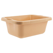  Таз 25л прямоугольный пластмассовый бежевый, Home Palisad 929925 