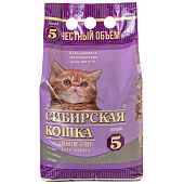 Наполнитель Сибирская Кошка Супер, комкующийся, для котят, 5л Наполнитель Сибирская Кошка Супер, комкующийся, для котят, 5л