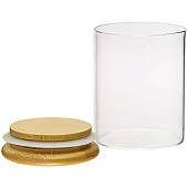 Банка с бамбук.крышкой, Д65 Ш65 В80, 250 мл, прозрачный Muj-01 Банка с бамбук.крышкой, Д65 Ш65 В80, 250 мл, прозрачный Muj-01