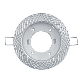 Светильник точечный встраиваемый GX53 NGX-R11 круг матов хром 93074 (d110х20/монтажн d90) /Navigator