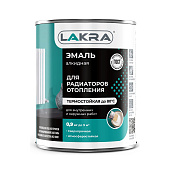 Эмаль алкидная для радиаторов Лакра Белая п/мат. 0,9кг