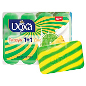 Мыло туалетное DOXA Care Series Ананас -лайм с увлажняющим кремом 4шт х 80гр Мыло туалетное DOXA Care Series Ананас -лайм с увлажняющим кремом 4шт х 80гр