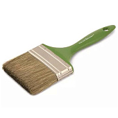  Кисть плоская Color Expert 100х6мм, смешанная щетина, зеленая пластиковая ручка 