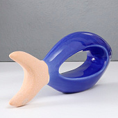 Сувенир керамика "Рыбка" песочно-синяя 26х5,5х9,5 см 9704788 Сувенир керамика "Рыбка" песочно-синяя 26х5,5х9,5 см 9704788