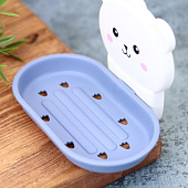 Мыльница настенная Bear blue 