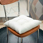 Подушка на стул 40х40 Sonnet Рогожка Рант бежевый Подушка на стул 40х40 Sonnet Рогожка Рант бежевый