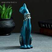  Фигура Кошка, синяя, 20х8 см, 5312202 