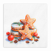  Салфетки Лилия 2-х сл 33х33 НГ Глазурь 20шт Арт. 4382 