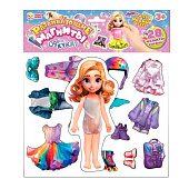 Игра развивающая УМНЫЕ ИГРЫ Одень куклу 270х240х10мм на магнитах Игра развивающая УМНЫЕ ИГРЫ Одень куклу 270х240х10мм на магнитах