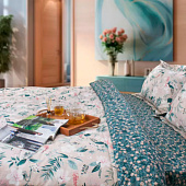 Комплект постельного белья Cleo сатин Notte Bianca с одеялом евро 32/010-NBO Комплект постельного белья Cleo сатин Notte Bianca с одеялом евро 32/010-NBO