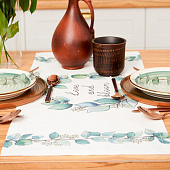 Дорожка на стол Этель Flower mood вид 1 30х70 см, саржа, 190 г/м2