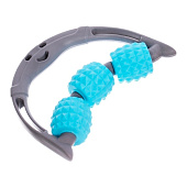  Массажер для тела роликовый "Universal" 3 ролика, 15х13х3,5 см, голубой, 253-217 