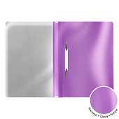 Скоросшиватель ErichKrause Glossy Candy, пластиковый, А4, 140/180 мкм, ассорти, 55148