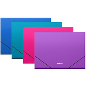 Папка на резинке ErichKrause Diagonal Vivid, 6 отделений, А4, 700 мкм, ассорти, 50418 Папка на резинке ErichKrause Diagonal Vivid, 6 отделений, А4, 700 мкм, ассорти, 50418
