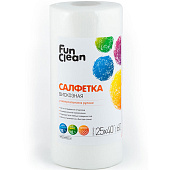  Салфетки для уборки универсальные Fun Clean из вискозы 25х40см 60шт. в рулоне Арт. 6760 