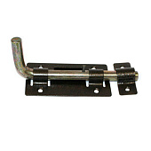  Задвижка дверная ЗД-03 серебро/черная 