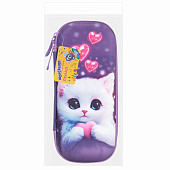 Пенал ЮНЛАНДИЯ, 1 отд., 1 откид.планка, карман, EVA покрытие soft touch, 22х10х5см, Cute cat,273184 Пенал ЮНЛАНДИЯ, 1 отд., 1 откид.планка, карман, EVA покрытие soft touch, 22х10х5см, Cute cat,273184