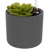 Кашпо Фасет 2л автополив графитовое М3236 Кашпо Фасет 2л автополив графитовое М3236
